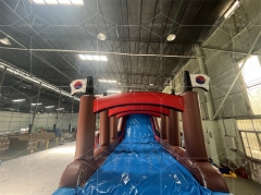 Commercial PVC Sailboat Double Slide Large Outdoor Inflatable Swimming Pool Slide Adult or Children's Slide