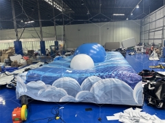 Commercial Grade Durable Trampoline Air Bag Jumping With Boudler Ball