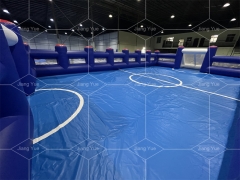 Customized Portable Inflatable Human Foosball Field Inflate Soccer Field Court
