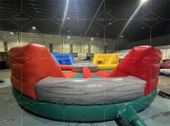 Outdoor Adults Bungee Run Interactive Team Game Human Hungry Hippo Inflatable Event Games for Sale