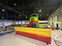 New Style Inflatable Sport Game Climbing Wall With Slide