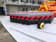 Hot Inflatable Wipeout Obstacle Course For Sale , Inflatable Meltdown Game Machine Sale