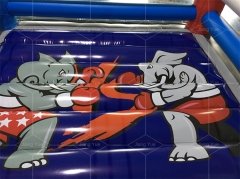 Kids Inflatable Boxing Rings For Sale , Inflatable Wrestling Bouncy Boxing Ring