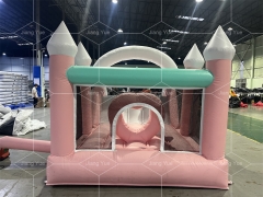 Inflatable Bouncer Combo Wedding Bouncy Castle Commercial White Bounce House with Slide