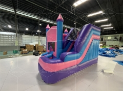 Commercial Outdoor PVC Inflatable Bounce House With Water Slide For Kids