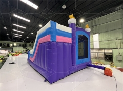 Wet/Dry Inflatable Bouncer Slide Jumping Castle Unicorn Bounce House Combo For Kids Commercial Grade PVC Model