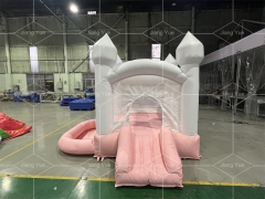 Factory Direct Sale Inflatable Pink Bounce House Toddler Backyard Bouncy Castle Jumper for Wedding