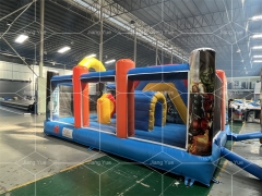 Commercial Party Inflatable Avengers Moon Adult Grade Bouncer Bouncy Castle Bounce House With Blower