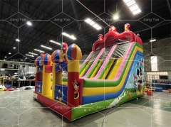 Commercial Rental PVC Mickey Mouse Inflatable Slide Bounce House Slide for Kids