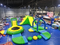 Floating Water Park Pool Fun Air Tight Inflatable Obstacle Course for Lake