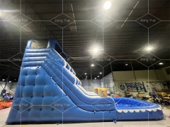 Micky Mouse Blue Inflatable Water Slide With Pool for Kids Birthday