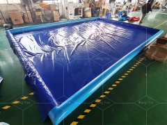 Heavy Duty Mobile Water Containment Car Wash Air Floor Mat PVC Portable Inflatable Car Washing Pad for Truck