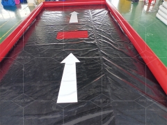 Custom Design Outdoor Big Portable Blow up Inflatable Car Wash Mat With air Pump for Outdoor