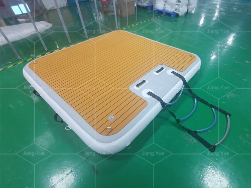 Water Inflatable PVC Floating Platform Non-slip Raft Marine Floating Dock Fishing