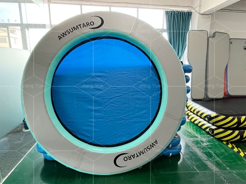 8FT Inflatable Water Hammock Floating Dock Round Floating Ring For Multiple People