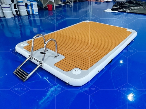 Outdoor Inflatable Swim Island Floating Raft Inflatable Floating Water Jet Ski Dock Floats Platform