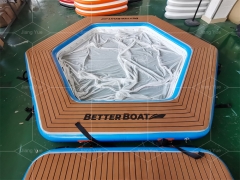 Inflatable Swimming Pool sea pool drop stitch yacht pool with net For Sale