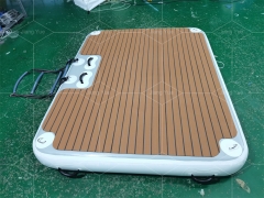 Water Inflatable PVC Floating Platform Non-slip Raft Marine Floating Dock Fishing