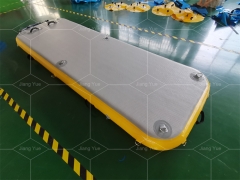 Yellow Inflatable Boat Yacht Dock