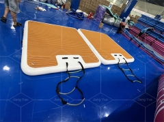 Drop Stitch Inflatable Yacht Dock Fishing Boat Inflatable Dock Platform with Anti-Slid EVA