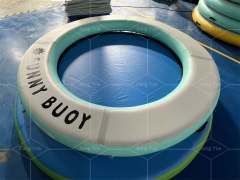Customized Portable Drop Stitch Circular Mesh Dock Floating Inflatable Water Hammock
