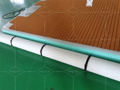 Custom Double Wall Durable Material Leisure Platform Inflatable Floating Dock for Swimming sup Fishing