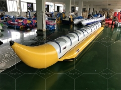 China PVC Hot Sale Fly Fish Flying Water Sport Inflatable Banana Sunscreen Boat for 10 People