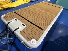 4x2m Inflatable Floating Water Lake Comfortable Island Dock Aqua Party Platform