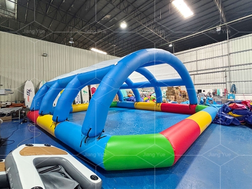Inflatable Water Swimming Pool with Roof Cover
