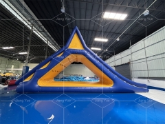 Inflatable Floating Water Park Trampoline Water Triangle Slide for Adults and Children