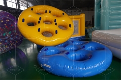 Factory Supply Water Park Tube Four Person Water Slide Tubes Inflatable Cloverleaf Tube