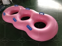 Custom Durable PVC Three Person Inflatable Water Park Slide Tube River Tube Raft Lazy River Water Equipment