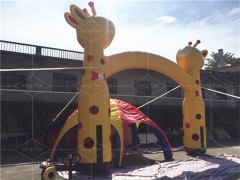 Advertising Inflatable Arch Gate Giraffe Inflatable Entrance Arch