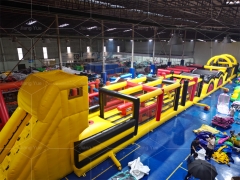 Customize Pvc Running Race Inflatable Playground Giant Theme Park Outdoor Inflatable Obstacle Course