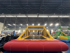 Custom PVC Inflatable Water Volleyball Trampoline Court for Water Games Play