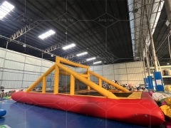Custom PVC Inflatable Water Volleyball Trampoline Court for Water Games Play
