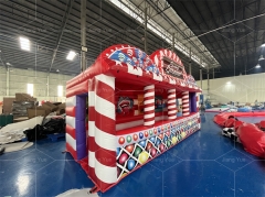 Hot Sale Outdoor Party Inflatable Games 4 In1 Custom Fun Fair Stall Inflatable Carnival Game Booth for Kids